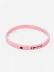Розовый силиконовый браслет на руку