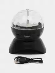Черный диско-шар светодиодный, с Bluetooth, светомузыка