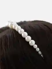 Ободок для головы, женский, из жемчуга