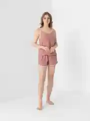Алый пижама женская, домашняя: майка и шорты