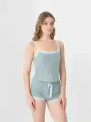 Бирюзовый пижама женская с шортами