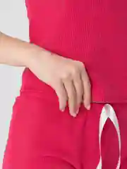 Вишнёвый пижама женская с шортами