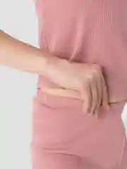 Пастельно-коралловый пижама женская с шортами