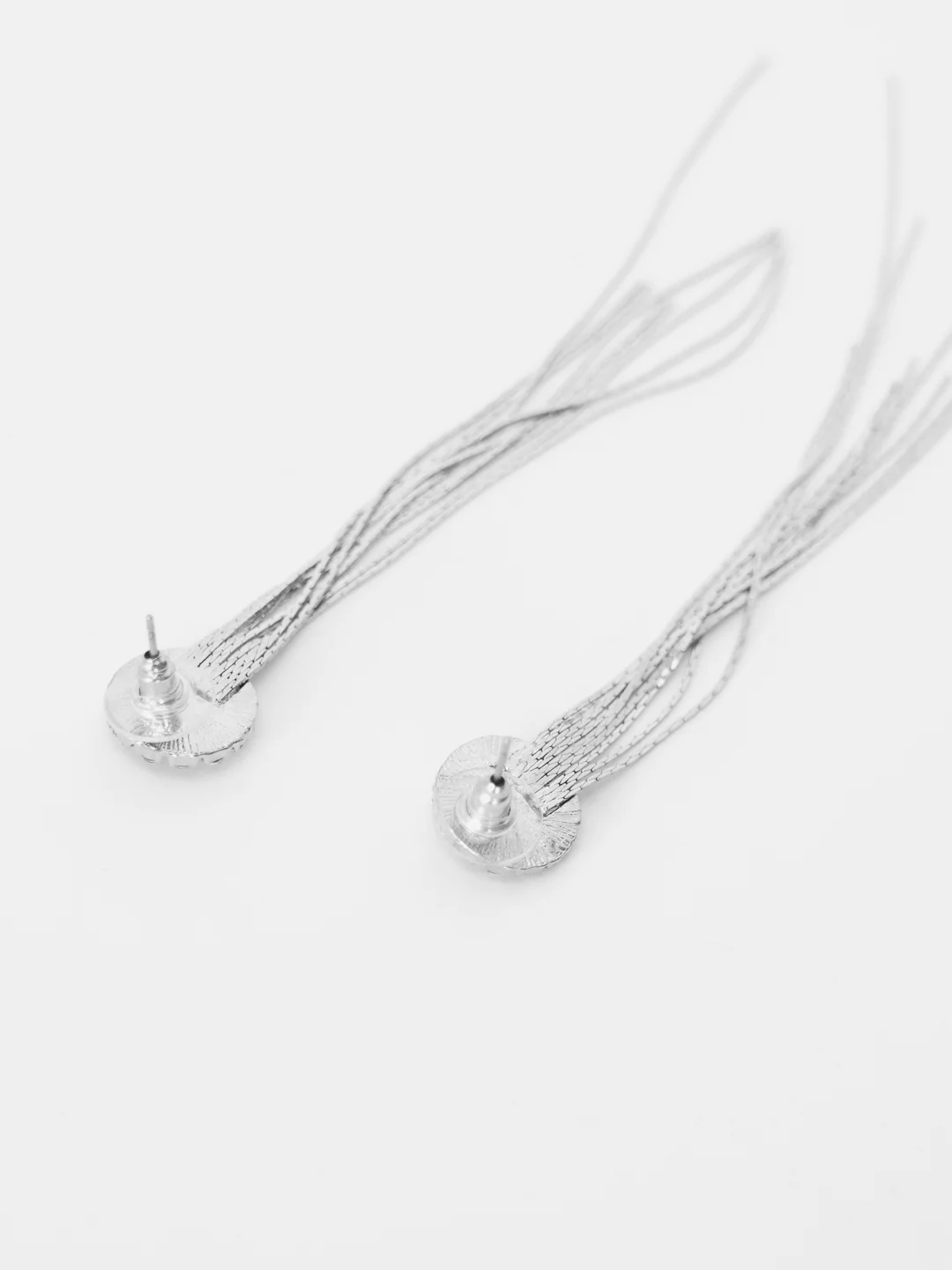 Серебряный серьги-подвески