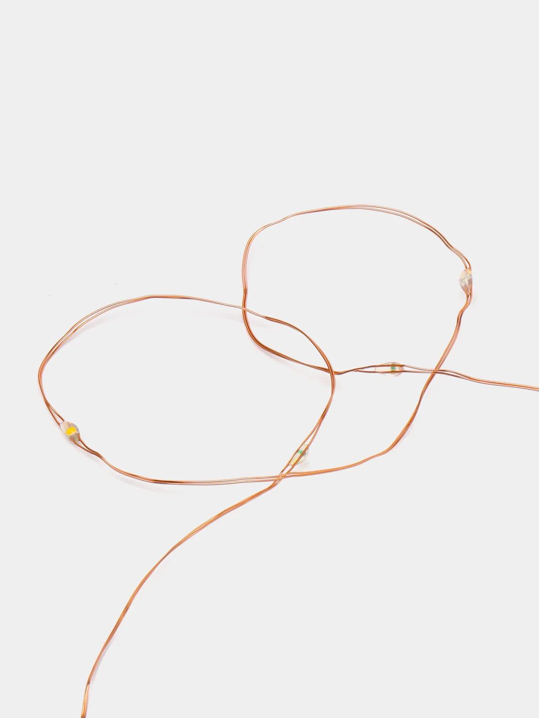 Лавандовый светодиодная гибкая гирлянда 2-3 м на батарейках и USB, 20-30 диодов