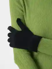 Серый металлик перчатки женские зимние