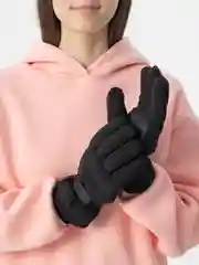 Черный горнолыжные перчатки, теплые зимние, болоньевые
