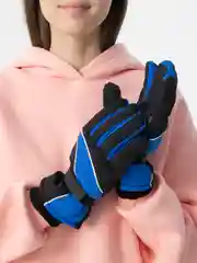 Синий горнолыжные перчатки, теплые зимние, болоньевые