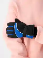 Синий горнолыжные перчатки, теплые зимние, болоньевые