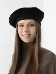 Черный берет женский, 8 цветов
