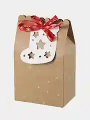 Серый рождественская коробка для подарка, 3 штуки в упаковке, 18*12*7,5 см