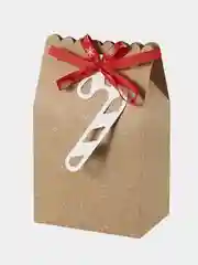 Белый рождественская коробка для подарка, 3 штуки в упаковке, 18*12*7,5 см