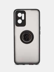 Чехол для Realme 9i (Реалми), с магнитом и кольцом, противоударный
