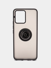Чехол для Realme 8, Realme 8 Pro (Реалми 8 Про), с магнитом и кольцом, противоударный
