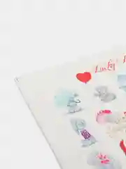 Наклейка для дизайна ногтей Lucky Rose Персонажи Мишка Тедди, слайдер для маникюра