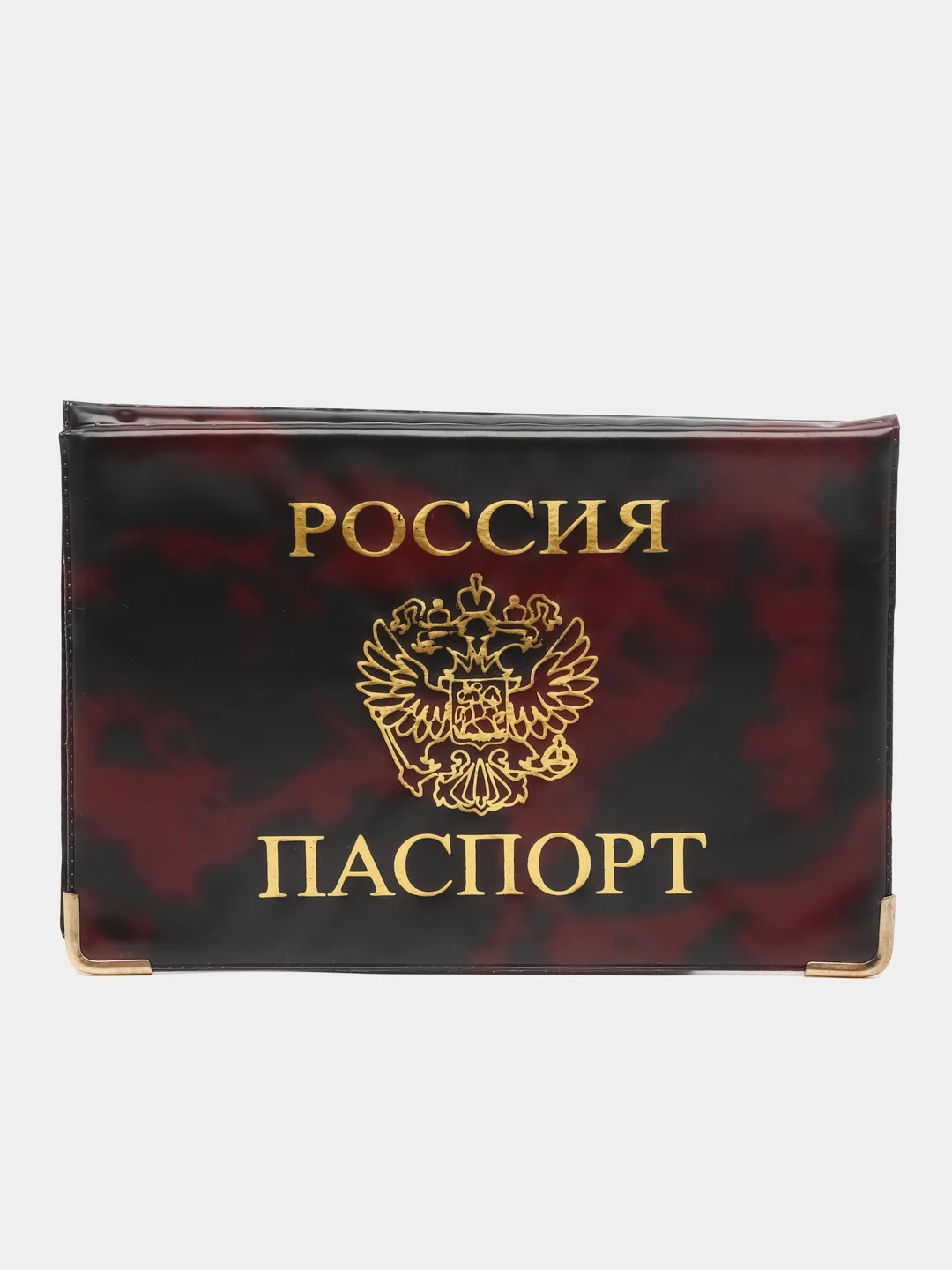 Тёмно-бордовый обложка-чехол на паспорт