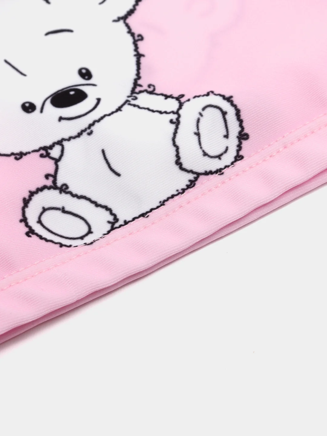 Розовый детская шапочка для плавания, унисекс, тканевая, на 2-7 лет