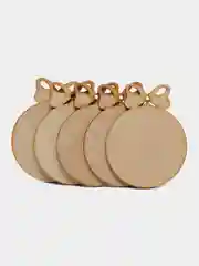 Заготовка елочной игрушки, деревянная, шар, декупаж