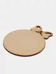 Заготовка елочной игрушки, деревянная, шар, декупаж