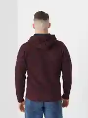 Бордовый свитер утеплённый, мужской