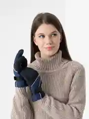 Голубой горнолыжные перчатки, теплые зимние, болоньевые
