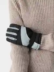 Серый горнолыжные перчатки, теплые зимние, болоньевые