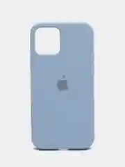 Светло-синий чехол Silicone Case для iPhone 12 / iPhone 12 Pro, закрытый низ