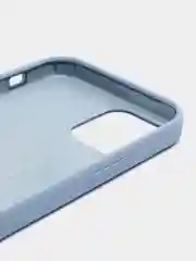 Светло-синий чехол Silicone Case для iPhone 12 / iPhone 12 Pro, закрытый низ