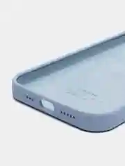 Светло-синий чехол Silicone Case для iPhone 12 / iPhone 12 Pro, закрытый низ