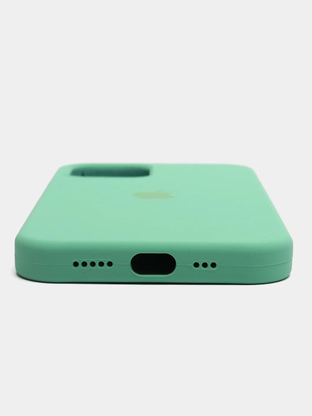 Салатовый чехол Silicone Case для iPhone 12 / iPhone 12 Pro, закрытый низ