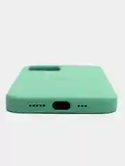 Салатовый чехол Silicone Case для iPhone 12 / iPhone 12 Pro, закрытый низ