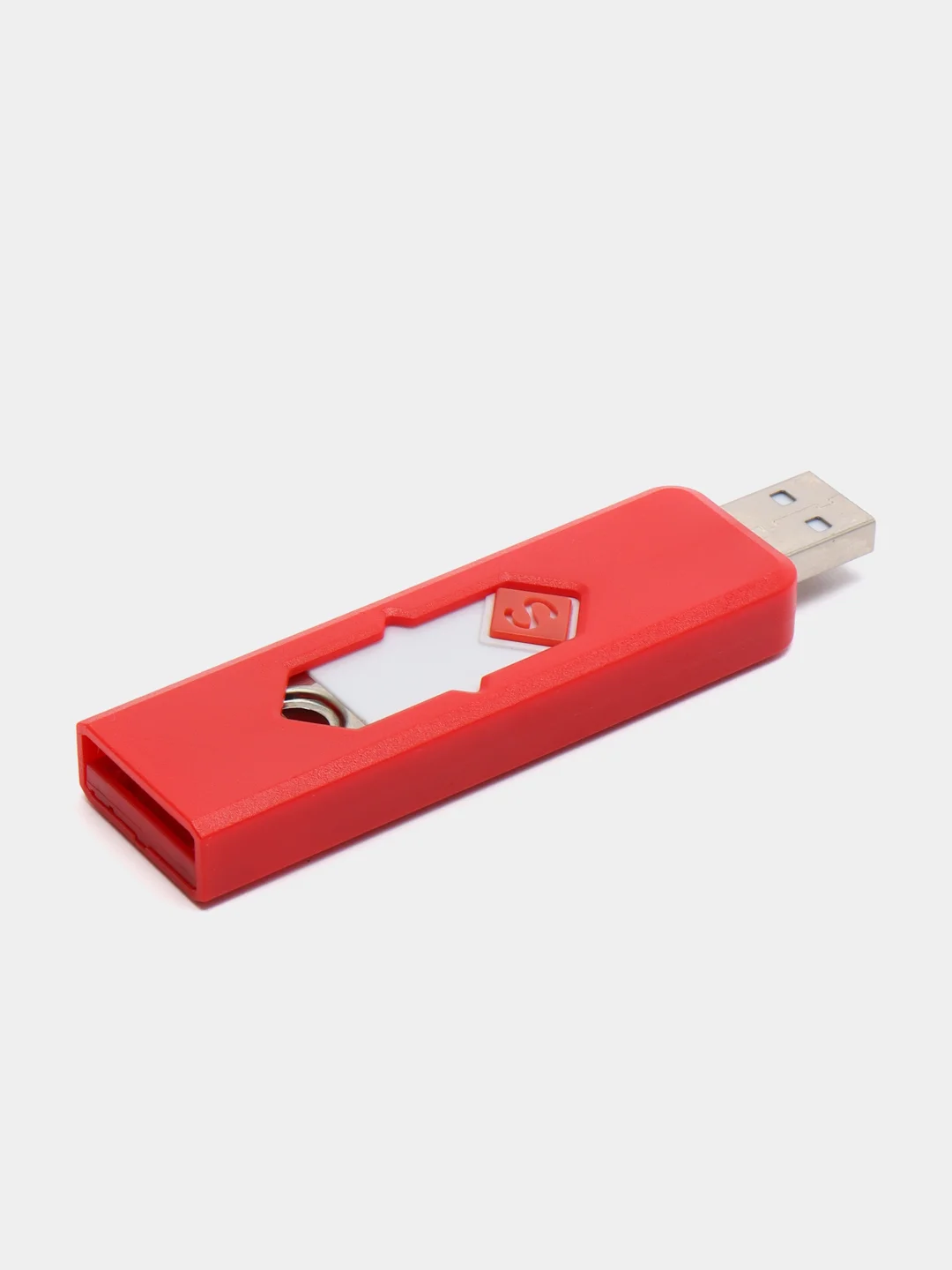 Красный зажигалка электронная, Многоразовая зажигалка USB, Электрозажигалка сенсорная