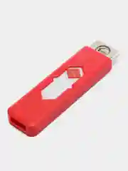 Красный зажигалка электронная, Многоразовая зажигалка USB, Электрозажигалка сенсорная