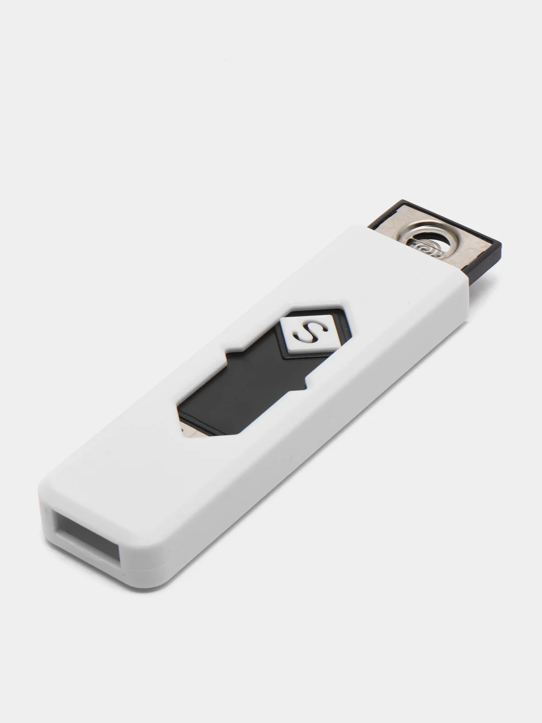 Белый зажигалка электронная, Многоразовая зажигалка USB, Электрозажигалка сенсорная