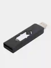 Черный зажигалка электронная, Многоразовая зажигалка USB, Электрозажигалка сенсорная
