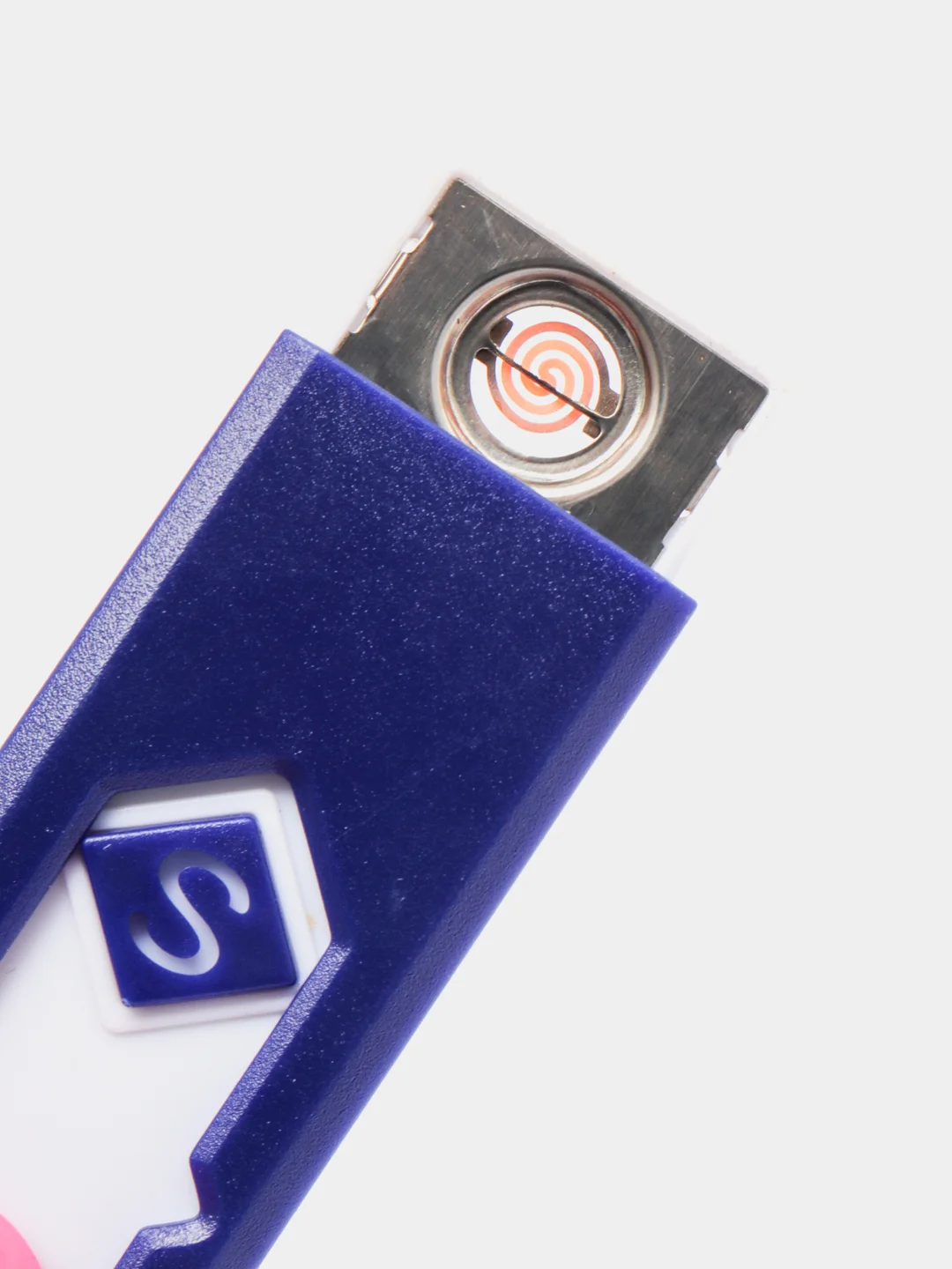 Синий зажигалка электронная, Многоразовая зажигалка USB, Электрозажигалка сенсорная