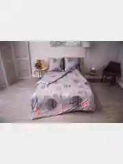 Серебряный комплект постельного белья Cotton Nights Sweet Dreams, хлопок