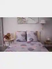 Серебряный комплект постельного белья Cotton Nights Sweet Dreams, хлопок