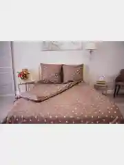 Бежевый меланж комплект постельного белья Cotton Nights Sweet Dreams, хлопок