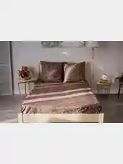 Бежевый меланж комплект постельного белья Cotton Nights Sweet Dreams, хлопок