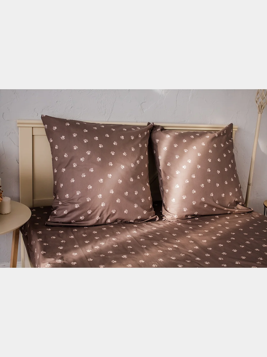 Бежевый меланж комплект постельного белья Cotton Nights Sweet Dreams, хлопок