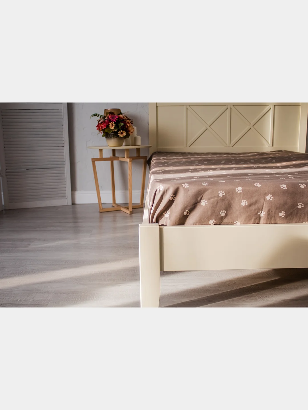 Бежевый меланж комплект постельного белья Cotton Nights Sweet Dreams, хлопок