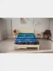 Синий меланж комплект постельного белья Cotton Nights Sweet Dreams, хлопок