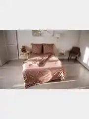 Светло-коричневый комплект постельного белья Cotton Nights Sweet Dreams, хлопок