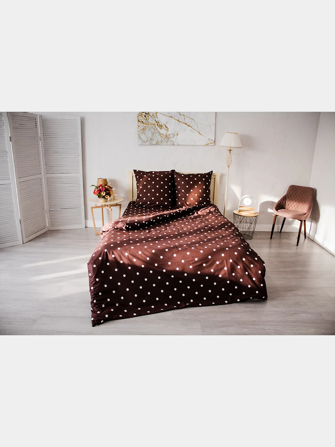 Шоколадный комплект постельного белья Cotton Nights Sweet Dreams, хлопок