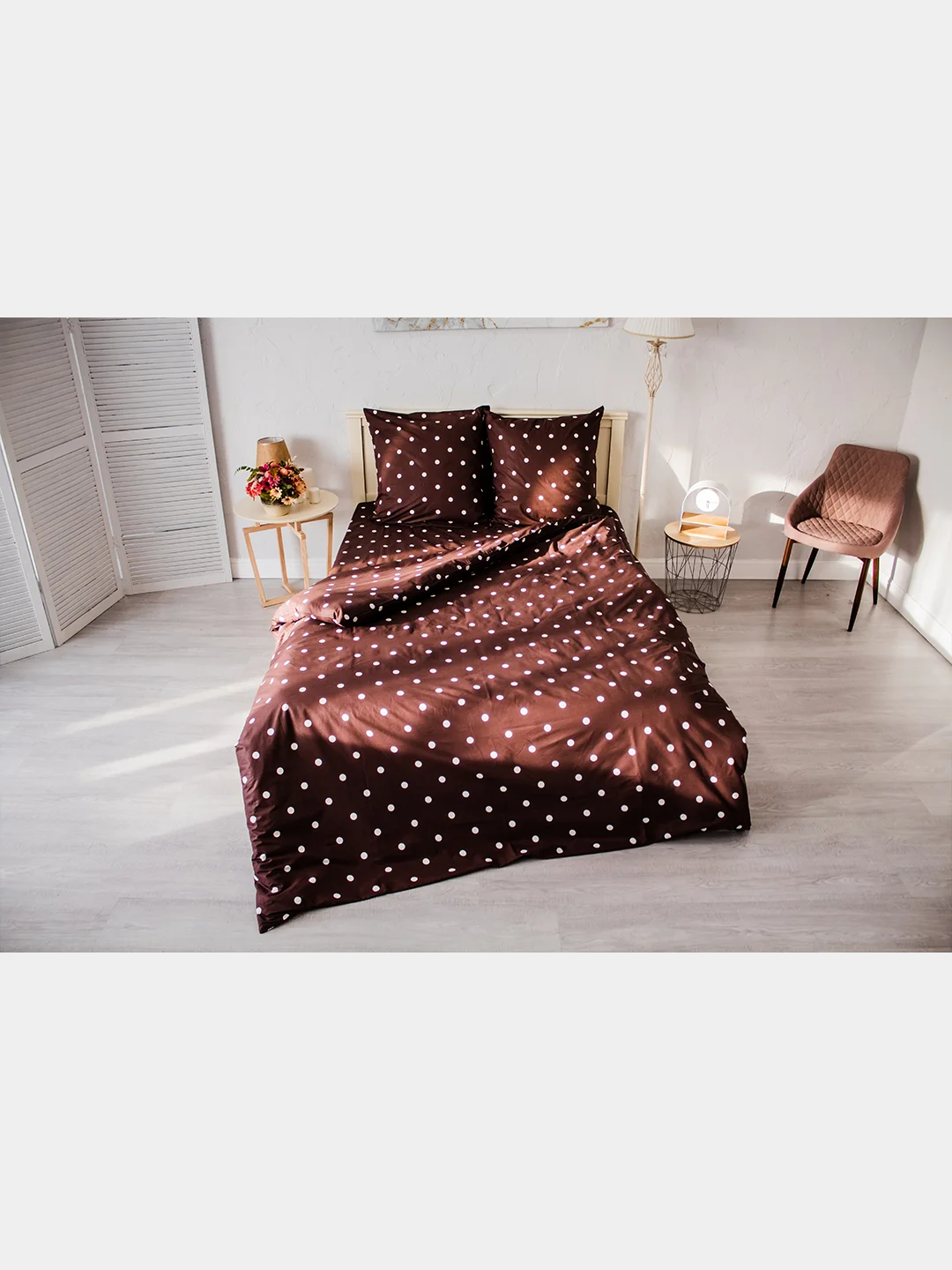 Шоколадный комплект постельного белья Cotton Nights Sweet Dreams, хлопок
