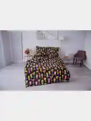 Синий меланж комплект постельного белья Cotton Nights Sweet Dreams, хлопок
