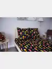 Синий меланж комплект постельного белья Cotton Nights Sweet Dreams, хлопок