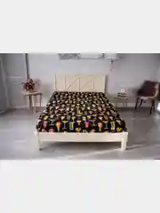 Синий меланж комплект постельного белья Cotton Nights Sweet Dreams, хлопок
