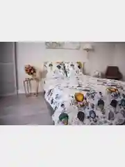 Белый комплект постельного белья Cotton Nights Sweet Dreams, хлопок